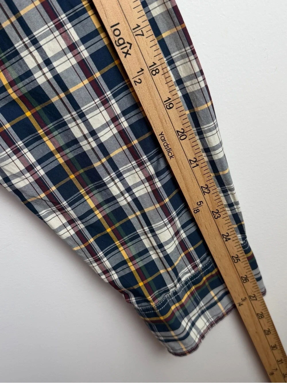 J. Crew Mens Button Down Long Sleeve Plaid Orange Cotton Pocket Shirt Size XL